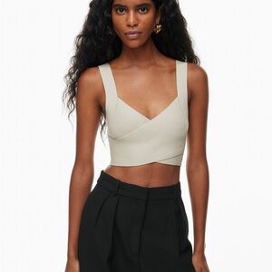 Babaton Aritzia Sculpt Knit Greek Tank